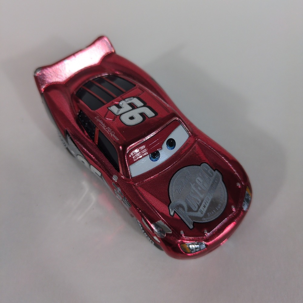 Disney Pixar Cars Lightning McQueen Metallic Red Rust-eze Diecast Mattel DXV32